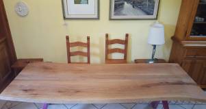 Tavolo legno Design Pino Fuxia